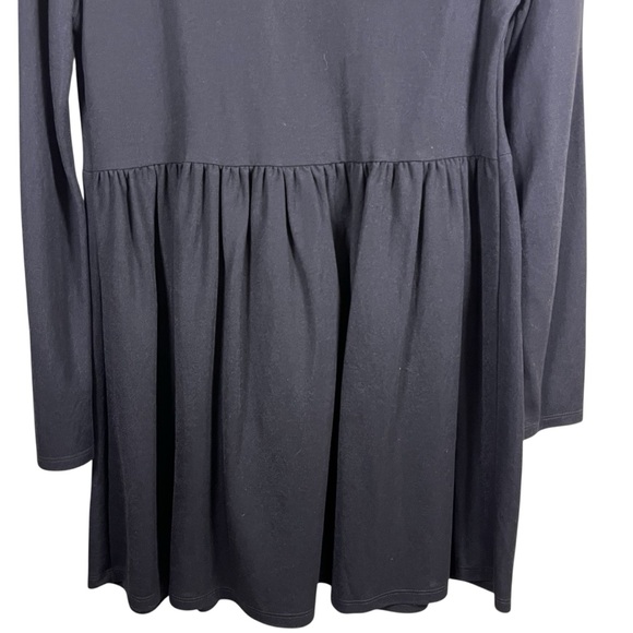 Zara Black Babydoll Dress With Collar - Picture 5 of 8